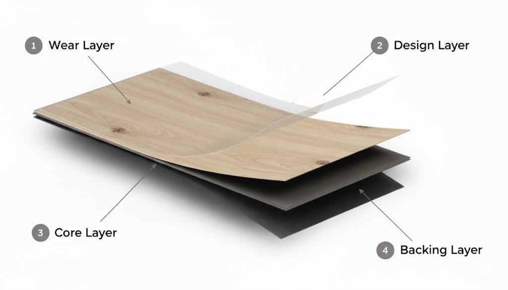 Structure of LVT Tiles